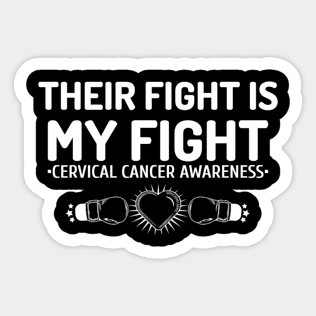 Cervical Cancer Awareness Sticker by victoria@teepublic.com